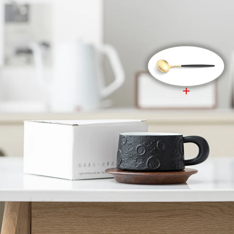 

Ceramic Planet Coffee Cup High-Value Couple Water Cup Creative Mug Breakfast Cup with Spoon Afternoon Tea Cup