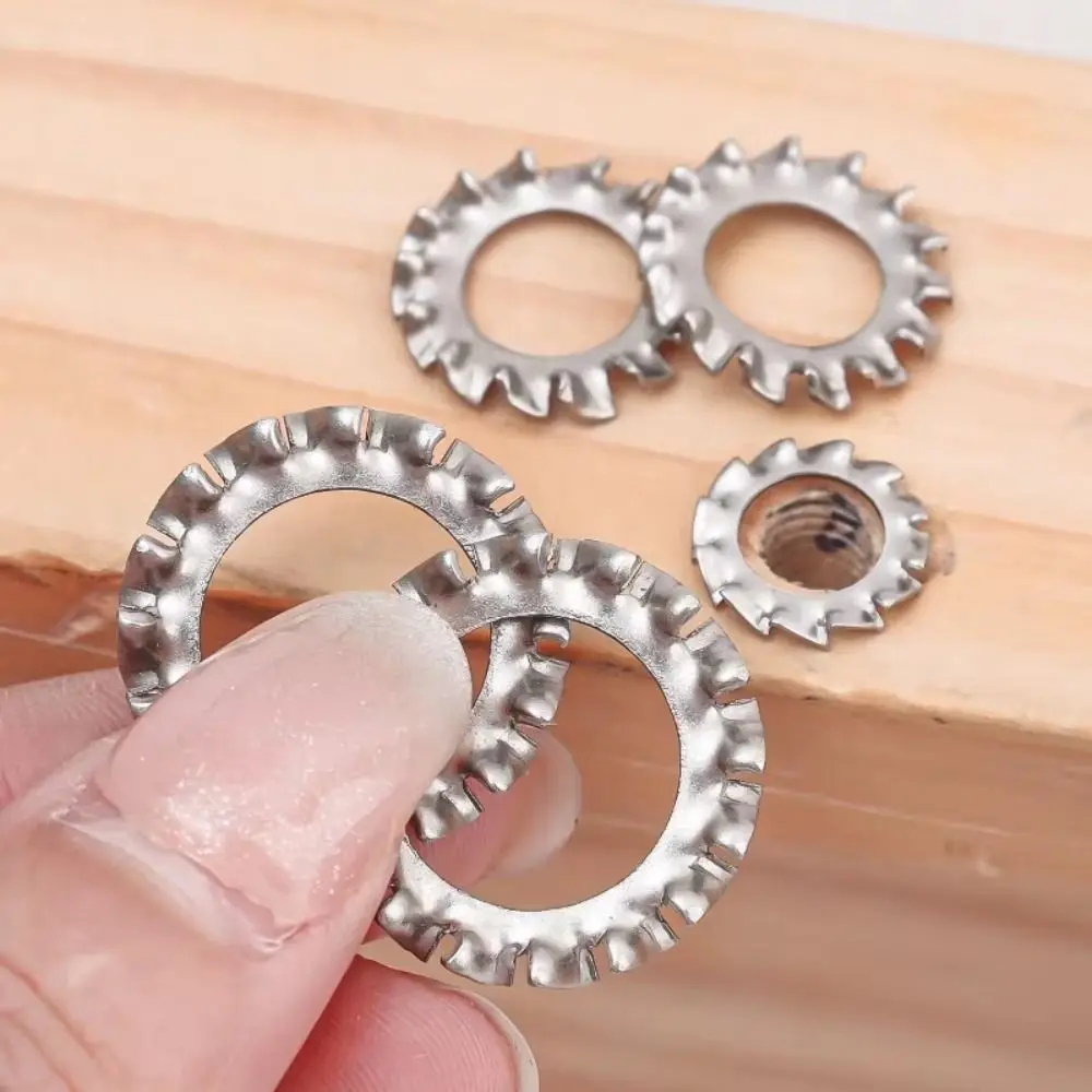 500PCS M2 M2.5 M3 M5 M6 M8 M10 M12 Spring Lock Washers Assortment Kit Star Serrated Multi Tooth Metric Split Lock Washer Set