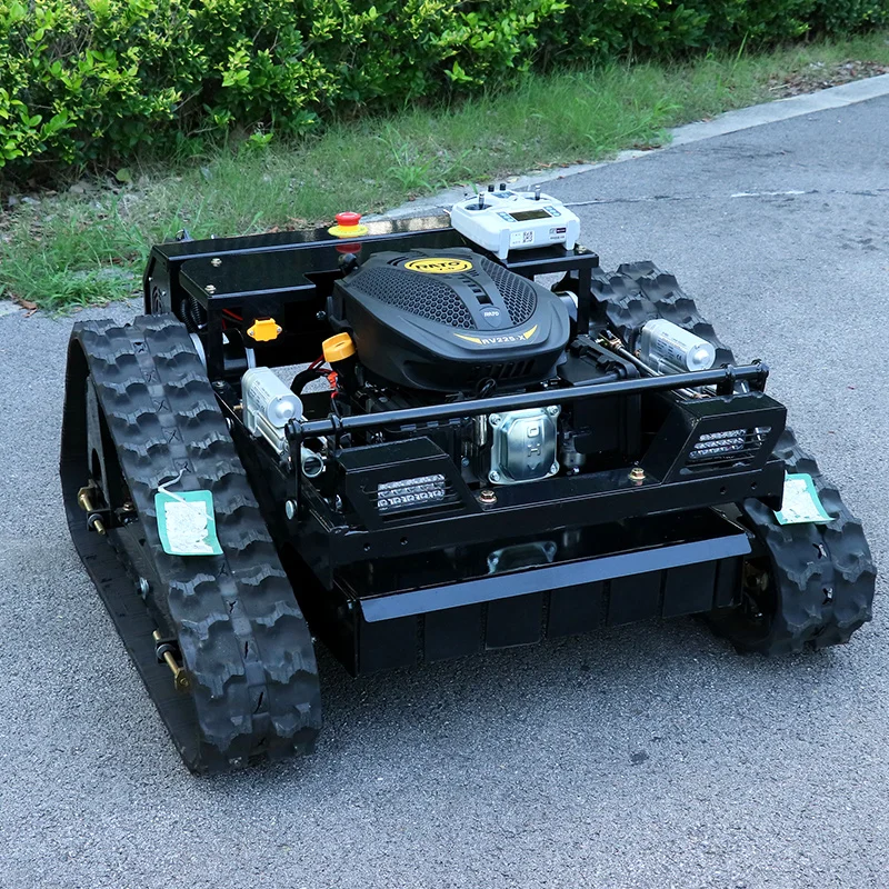 Maßgeschneiderter China Wholesaler RC verfolgter selbstfahrender Rasenmäher, intelligente Roboter-Grasschneidemaschine für Bauernhöfe und Hausgärten