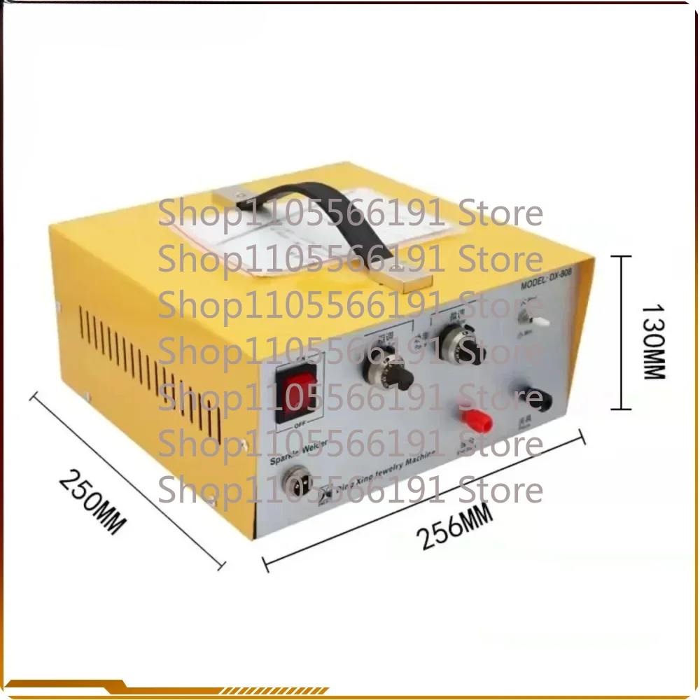 80A 110V Jewelry Spot Welder Pulse Sparkle Spot Welder with Handle Tool Portable Spot Welding Machine for Gold Silver Platinum