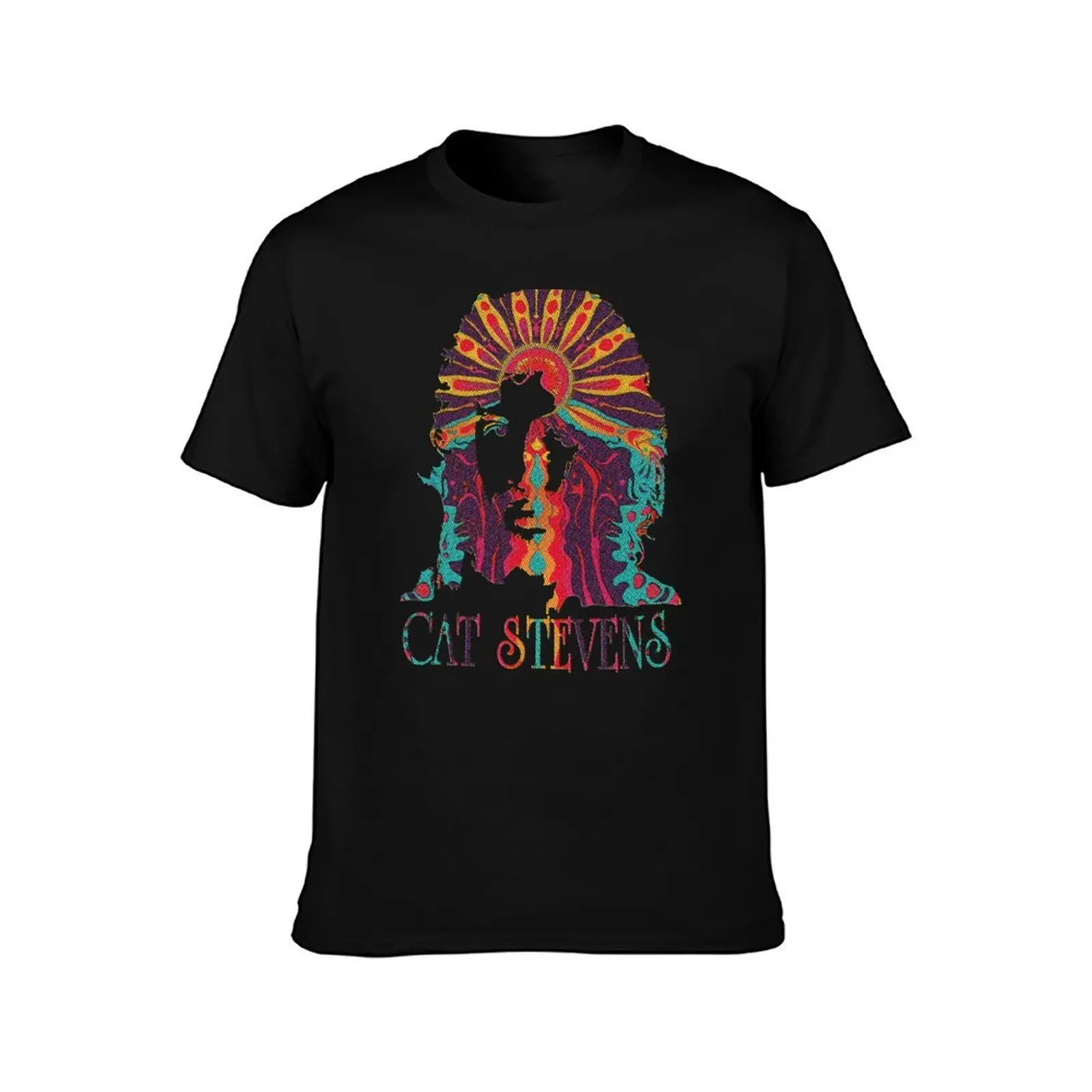 Cat Stevens psychedelic graphic T-Shirt Novelty Graphic Tee Shirt T-Shirt