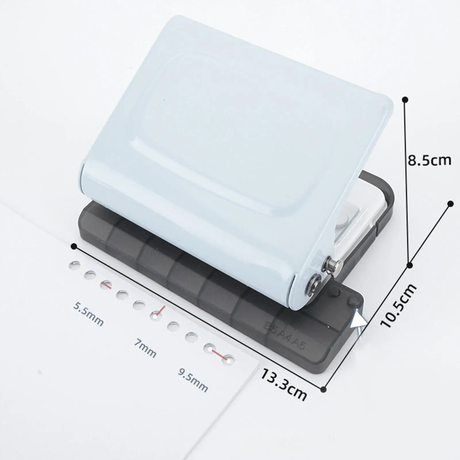 10 Holes Puncher Paper Effortless Punching Book Binding Card Making Manual Handheld Studio Paper File Machine Crafting Portable