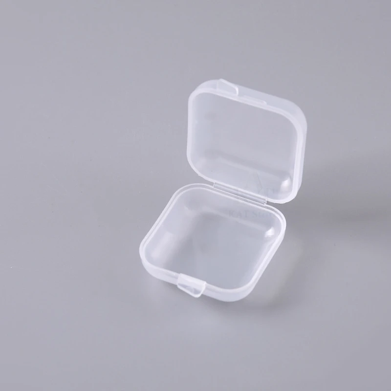 2-10Pcs Portable Storage Case Plastic Transparent Multifunctional Pill Box Jewelry Earplugs Small Sundries Storage Box