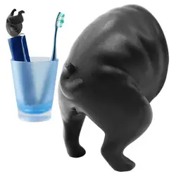 Dog Pooping Toothpaste Dispenser Self Closing Toothpaste Universal Silicone Animal Toothpaste Topper Puppy Toothpaste Lid