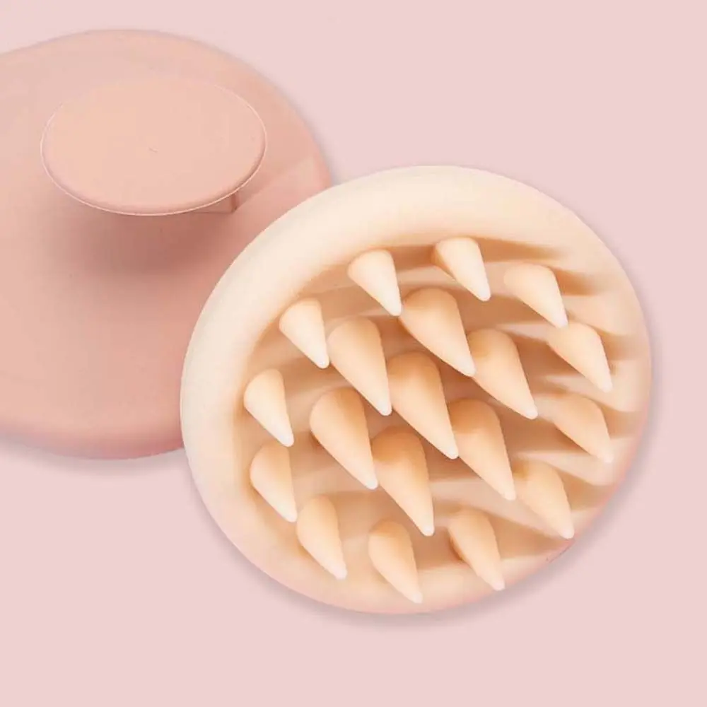 

Brush Head Bath SPA Wet And Dry Silicone Body Brush Hair Washing Comb Scalp Massage Brush Shampoo Brush Head Washing Brush