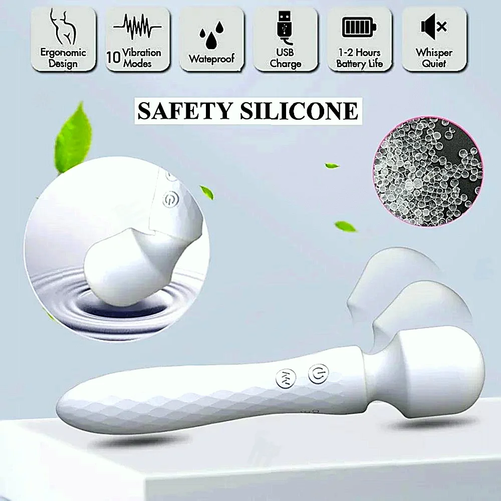 يتميز هزاز المحرك المزدوج بتقنية العصا السحرية AV لتدليك G Spot وتحفيز البظر من خلال عشرة أوضاع اهتزاز #4