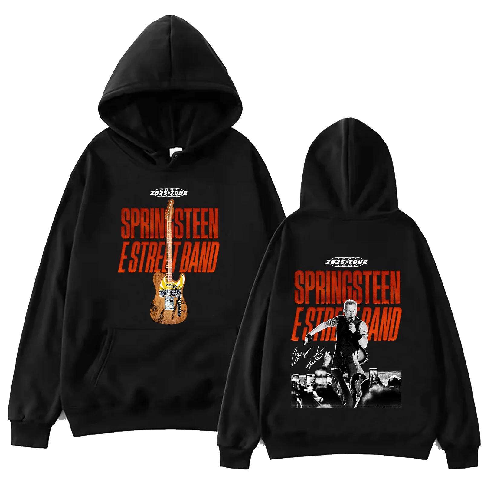 

Bruce Springsteen and E Street 2025 Tour Hoodie Harajuku Hip Hop Pullover Tops Sweatshirt Gift
