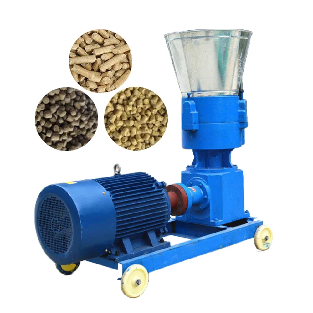 200-300kg/h Animal Chicken Feed Making Granulator Machine Poultry Feed Pellet Mill For Livestock Farm Feed Sell