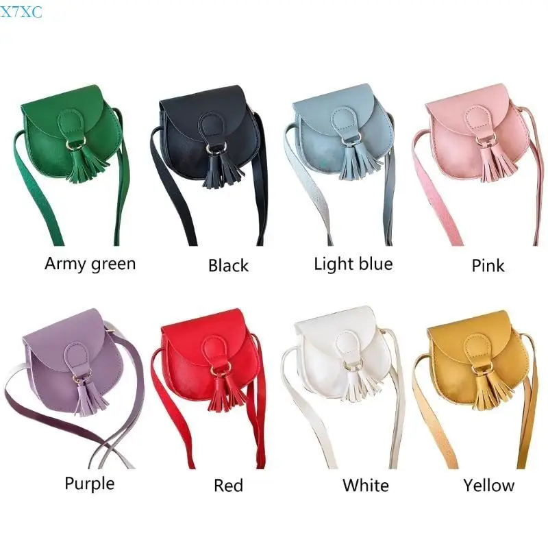 

X7XC PU Leather Crossbody Purses Shoulder Bags Tassel Handbag Small Phone Bag