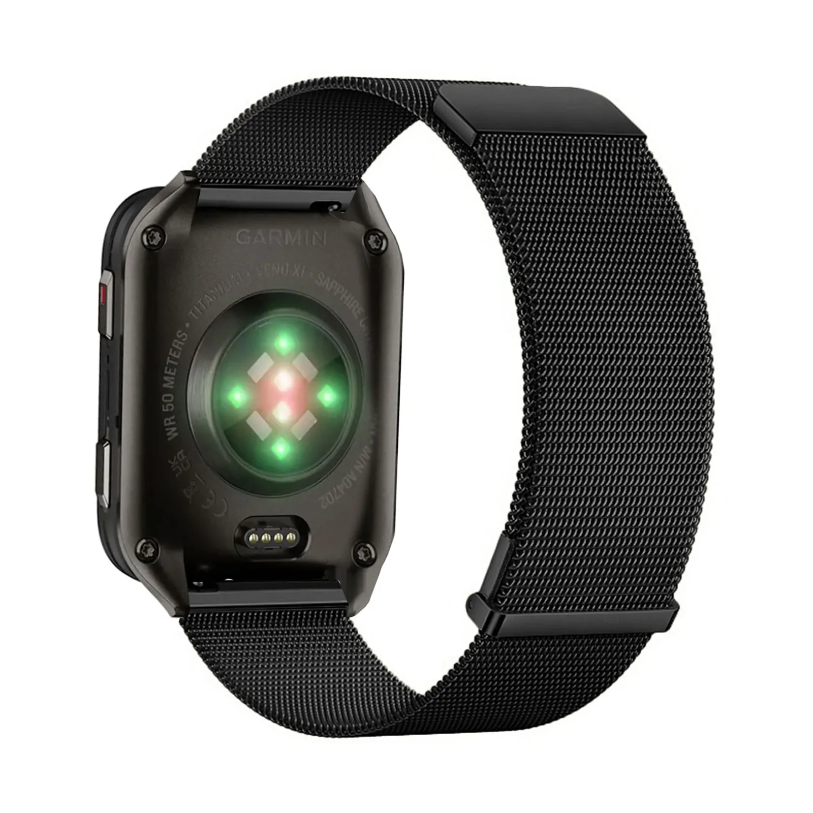 Metal Bands for Garmin Venu X1 Band, Double Layer Magnetic Strap