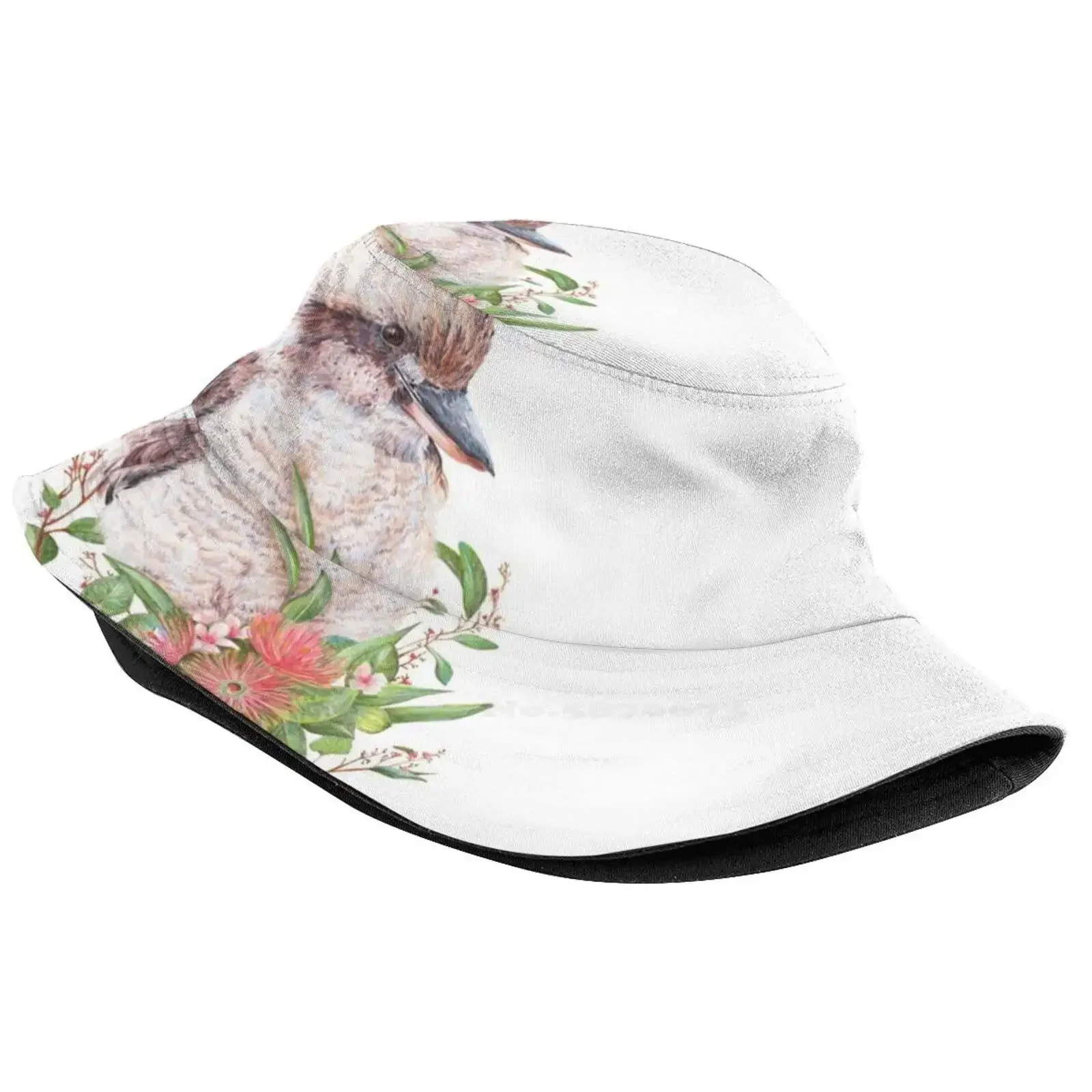 Australian Kookaburra | | Floral Bird Korean Ladies Outdoor Sun Hat Bucket Cap Kookaburras Australian Bird Birds Laughing