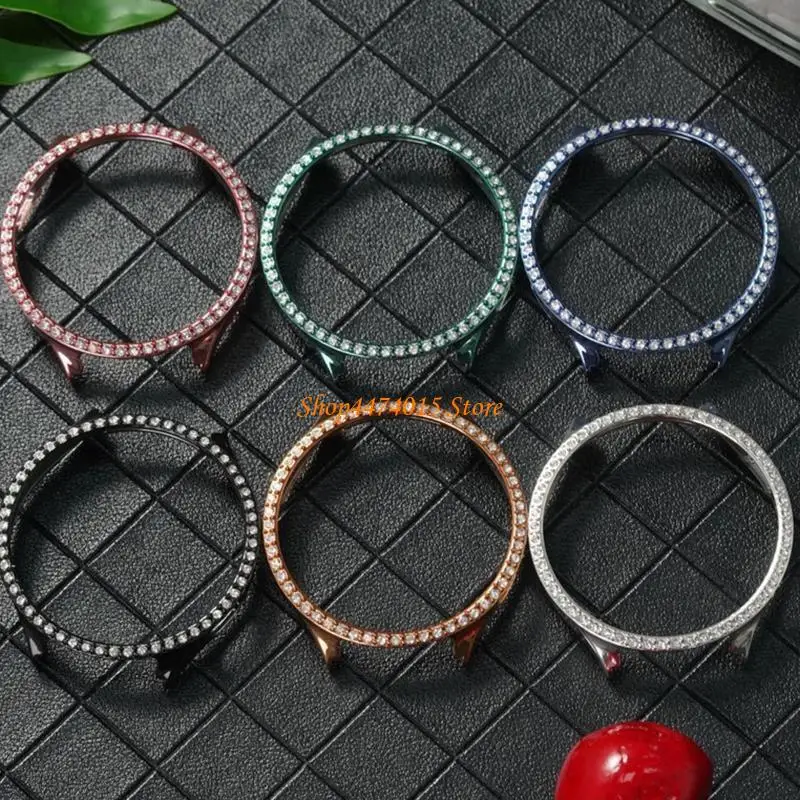 K1AA Watch Single Row Diamond للحالة المقاومة للماء حماية مصد إطار الإسكان المقاوم للصدمات للقذيفة لـ Galaxy-WATC