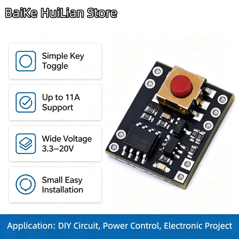 1pcs/lot Switch module power supply switch power button module one key load on/off replaces mechanical