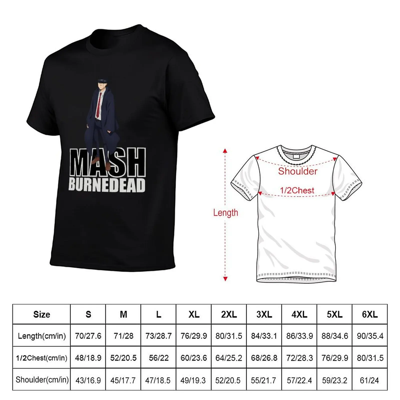 Mashle - Mash Burnedead T-Shirt mens graphic t shirts t shirts for man slim fit t shirts with prints T-shirt