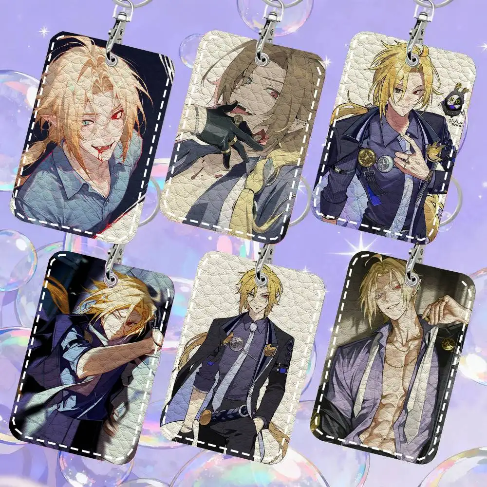 

Кожаный чехол-ключница Hugovrad для карт Zenless Zone Zero с брелоком и кольцом для ключей