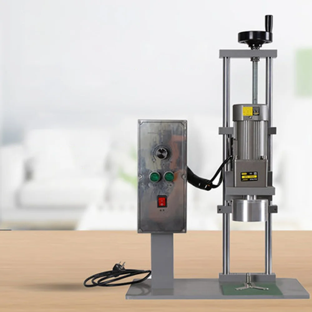 2025 جديد سطح المكتب غطاء برغي السدادة ماكينة ختم الزجاجات الكهربائية غطاء برغي آلة زجاجة المعلبة السدادة ماكينة قفل الزجاجات