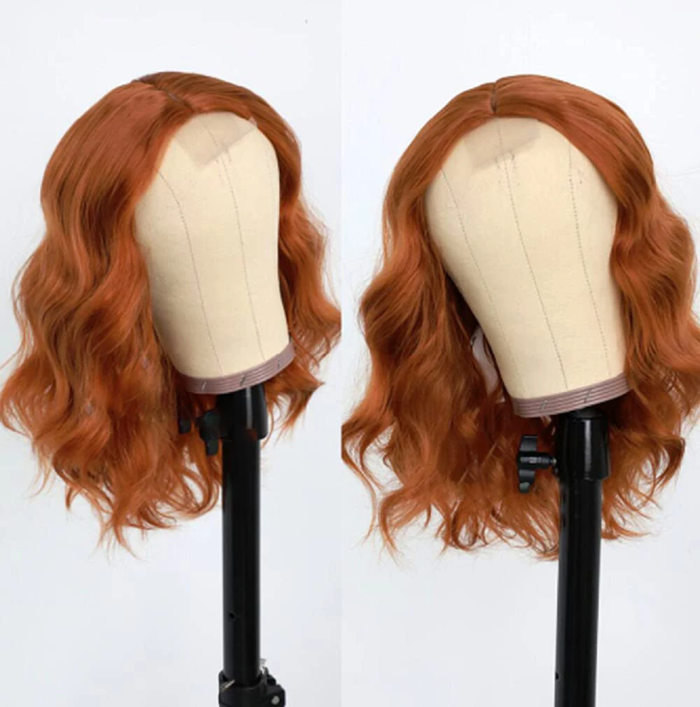 Oranje Gember Pruik 13X4 Hd Kant Menselijk Haar Pruiken Body Golf Remy Transparante Kant Voorkant Pruiken Voor Zwarte Vrouwen Prepluck Braziliaanse