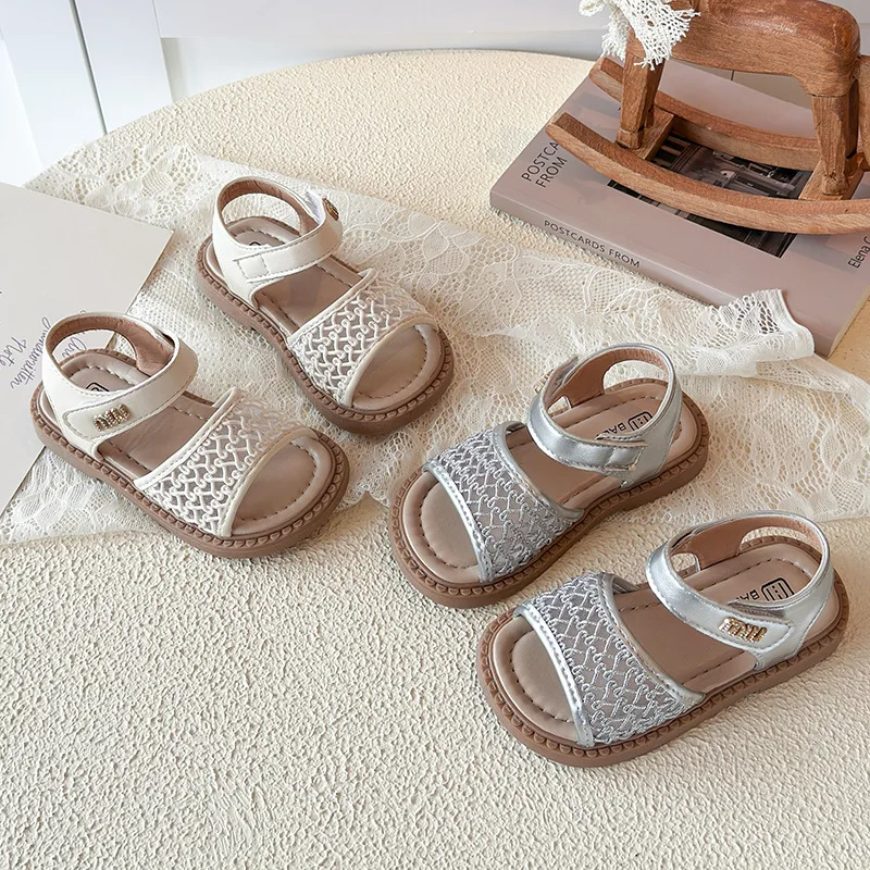 2026 Girls Sandals Summer Outwear Beach Shoes Vacation Holiday Kids Sandals For Girl Fashion Design Open Toe Sandals