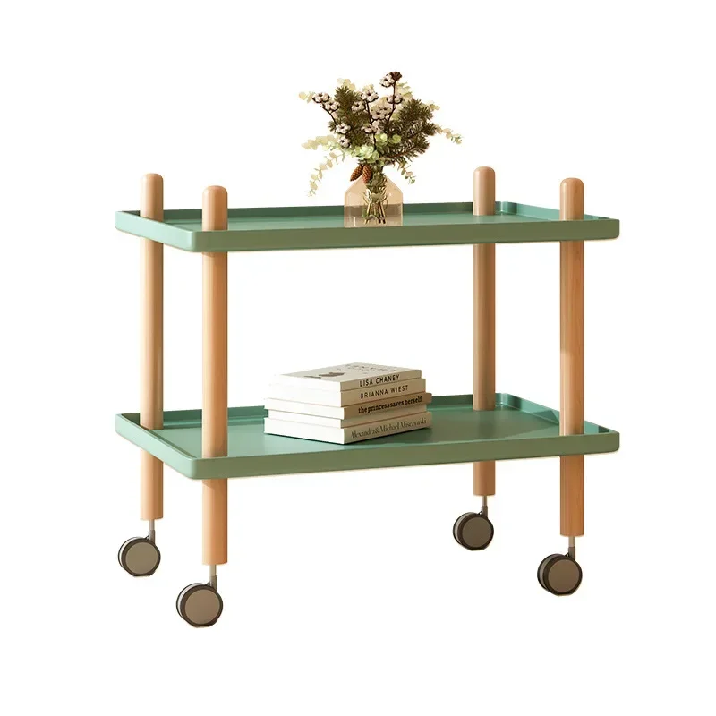 원목 엣지 독창적인 이동식 커피 테이블 거실 미니멀리스트 선반 소파 코너 침실 소형 아파트 사각형