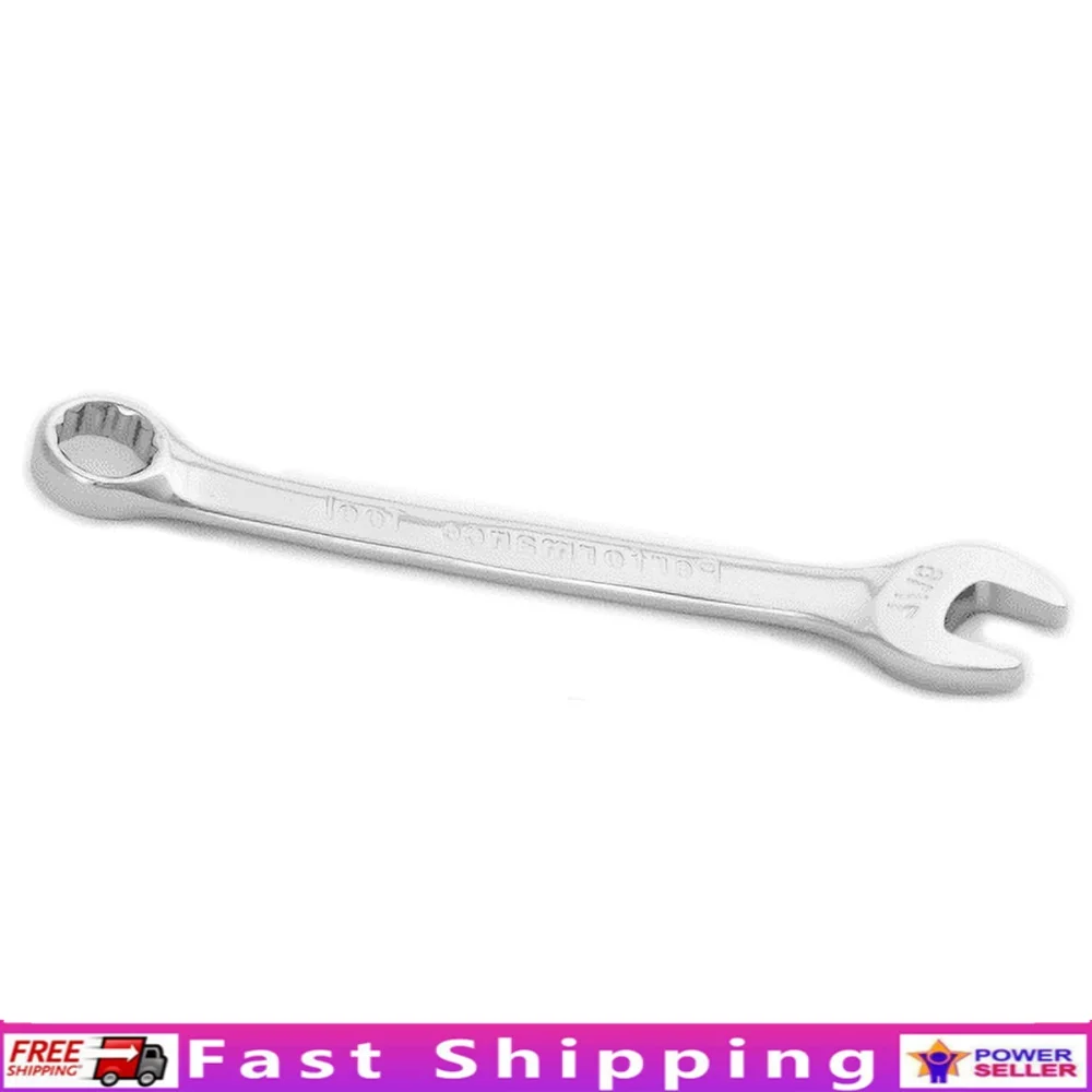

7/16 Inch Wrench High Quality Drop Forged Chrome Alloy Steel Corrosion Resistant Fully Polished Box End Rounded Corners Torque