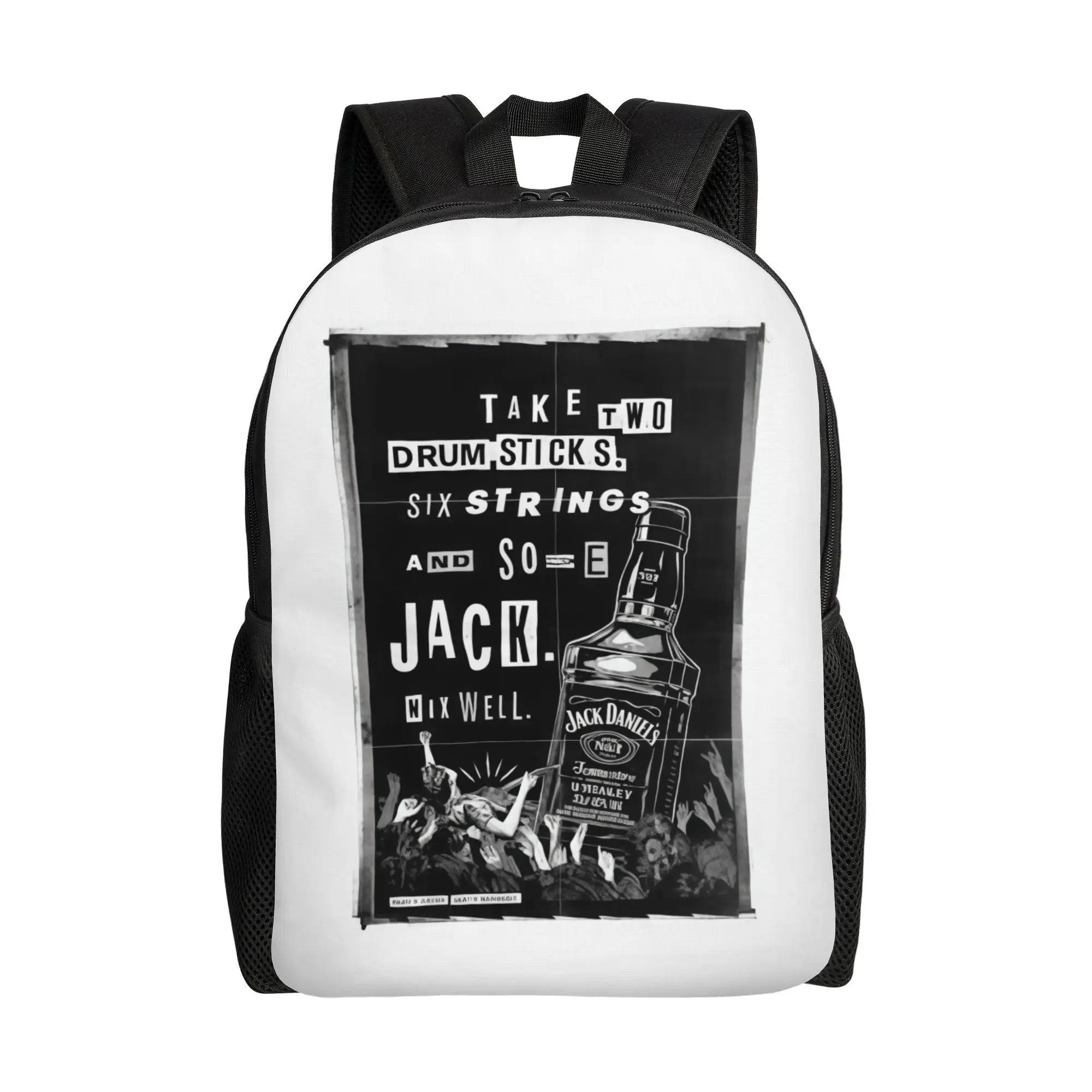 

JJack Daniel'sS Drum Sticks Strings JJack Daniel'sS Backpack Office Workers Large Capacity Laptop Bag Back To School Season