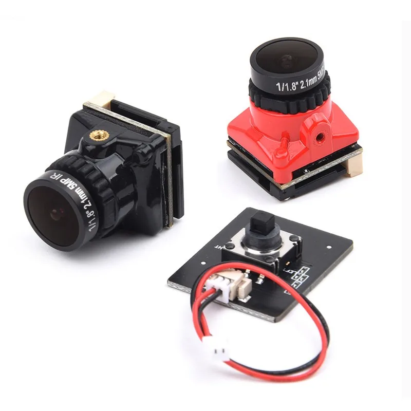 5.8G FPV Camera with Filter, 1800TVL Wide Voltage for RC Drone, 19mm Micro Lens for Quadcopter Racing