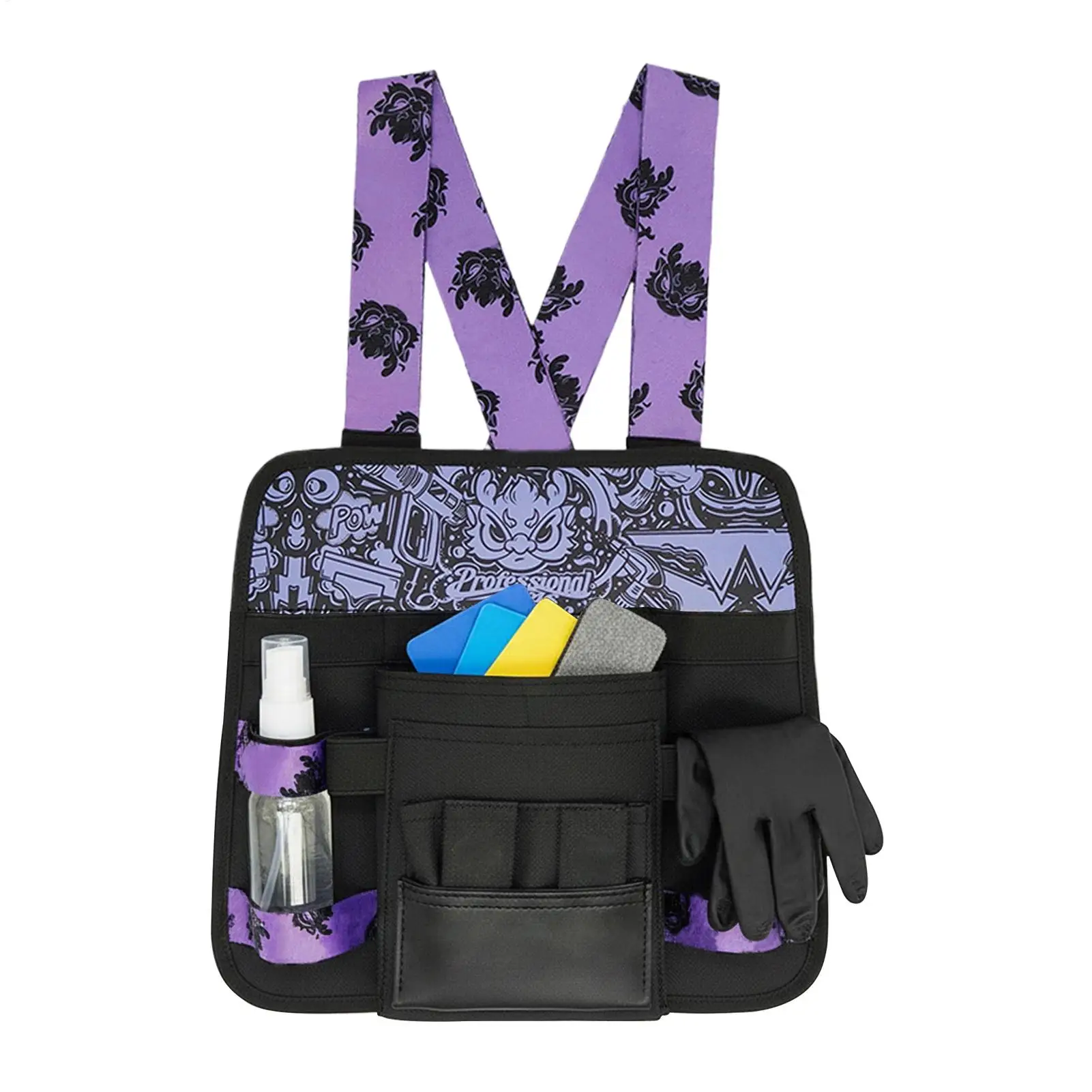 Professional Auto Tint Tool Bag Large-Capacity Oxford Cloth Pouch With Multi-Pockets Car Window Film Scraper Tools