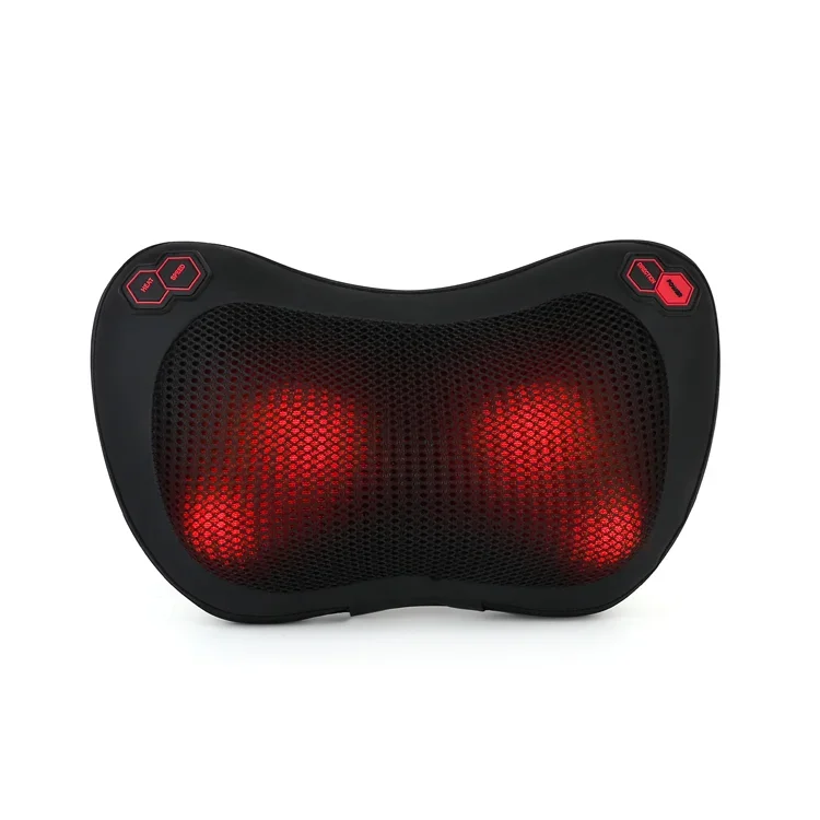 Phenitech New design battery operated shiatsu massage pillow with heating neck and shoulder massager for car and home