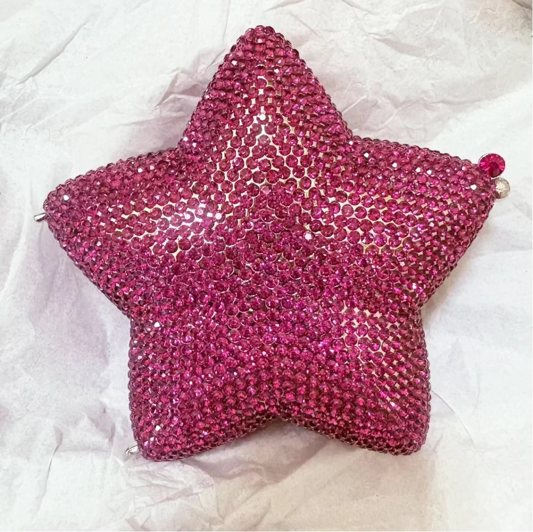 

WHTUOHENG Star Rhinestone Evening Clutch Lady Purses For Women Diamond Formal Bags Mini Crystal Bags Party Clutch Handbag