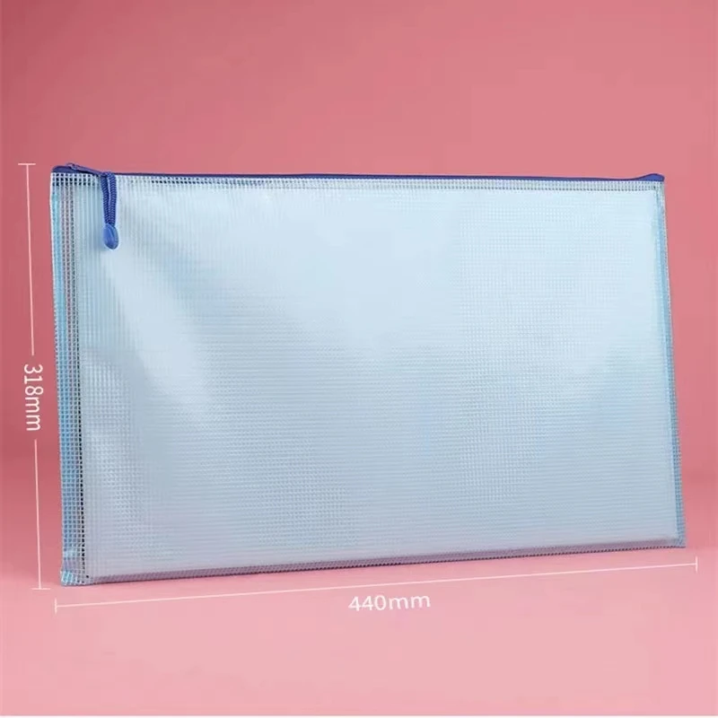 Imagem -06 - Bolsa de Pastas de Arquivo de Documentos Impermeável a3 Zipper Pouch Armazenamento de Arte Material de Escritório Escolar Bolsas de Papel de Desenho 8k