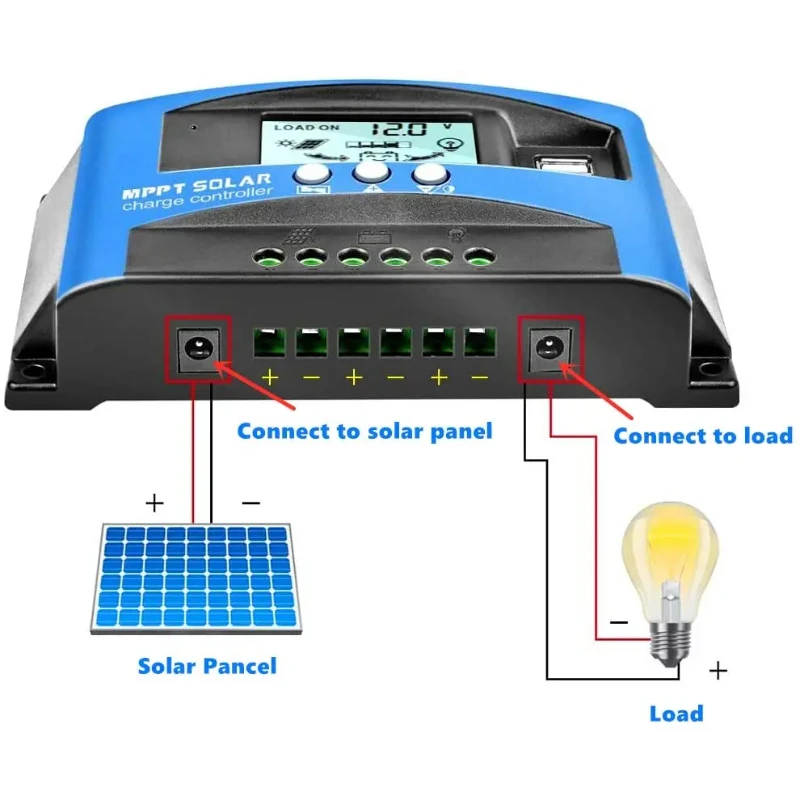 

Солнечный мррт контроллер 30A 40A 50A 60A 100A smart 12V24V аккумулятор универсальный дисплей в реальном времени двойной USB дисплей