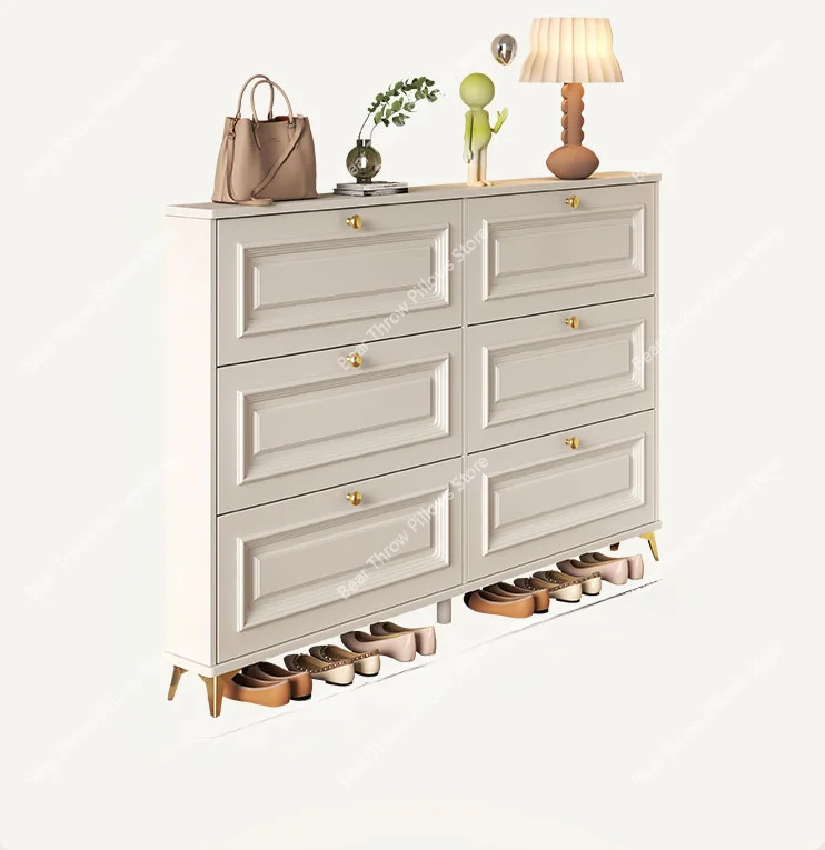 Space Saving Entryway Shoe Rack Storage Modern Narrow White Cupboards Organizers Meuble De Rangement Cabinet Furniture