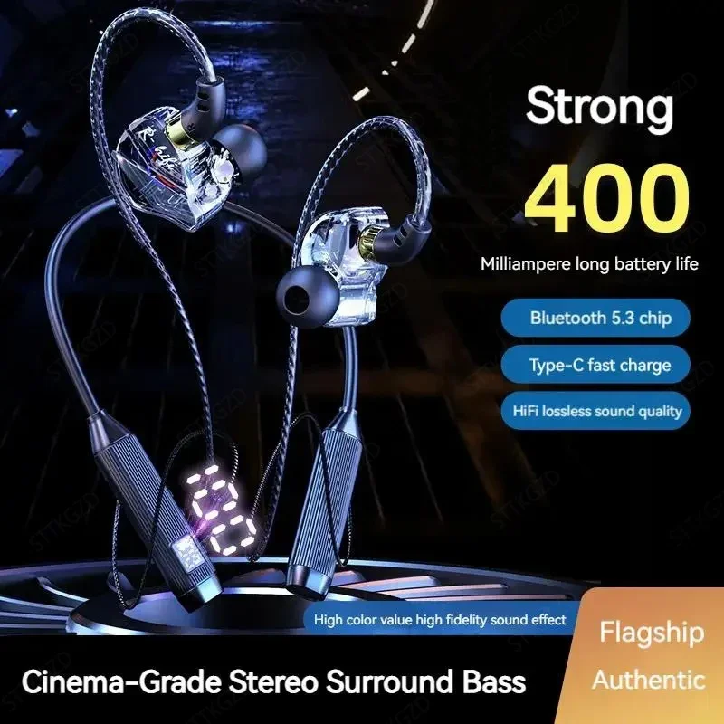 Wireless Bluetooth Headphones Neckband Earphone In Ear Monitor With Mic Long Battery Auriculares High Quality Headset Sport