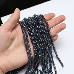 Natural Freshwater Pearls Black Potato Shaped Small Beads 3-4mm Jewelry Making DIY Necklace Bracelet Accessories Gifts