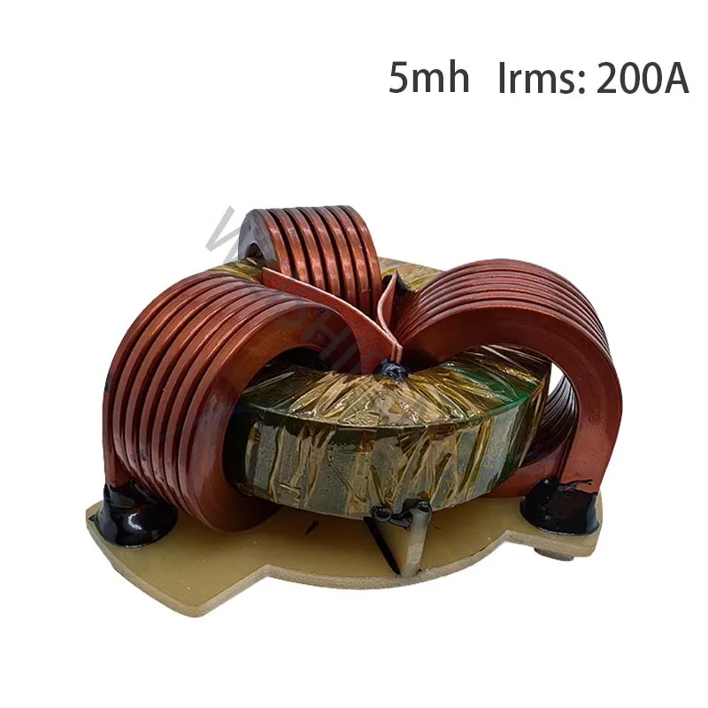 

5mh200A Three phase common mode inductor with high current, high-power inductor for charging station filtering