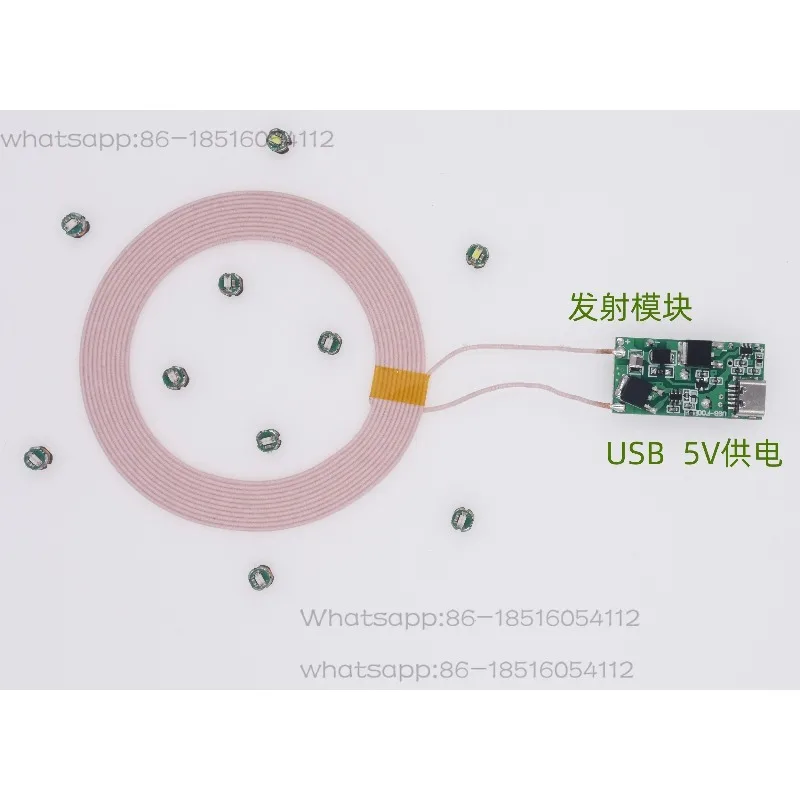 USB Long-distance Wireless Power Supply Lamp Wireless Power Transmission Lamp XKT-F13