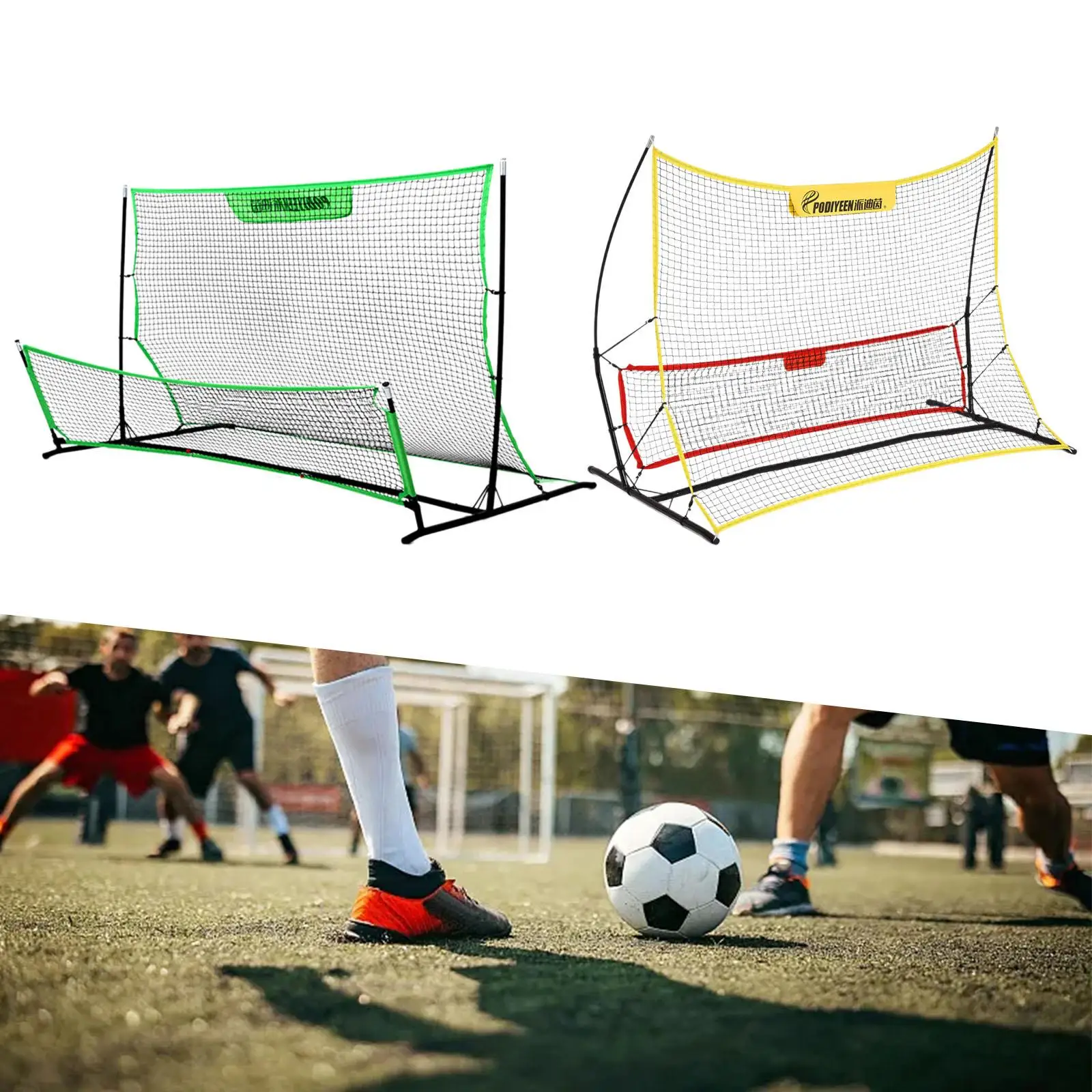 Soccer Rebounder Net Soccer Training Net for Accuracy Reaction Speed Garden