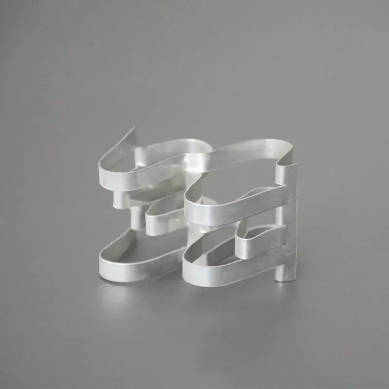 Mass Transfer Random Packing Stainless Steel 304 316 410 Raschig Super Rings for Chemical Industry Applications 8mm-89mm