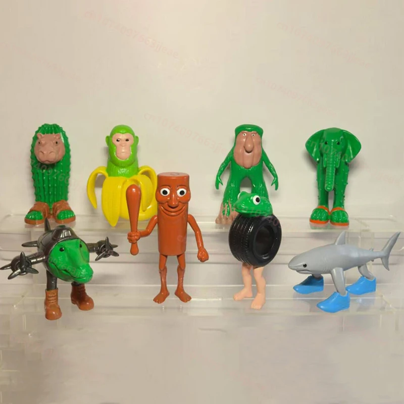 Brainrot Tung Sahur Figure Toy Tralalero Tralala Figures Bombardino Crocodilo Shimpanzini Bananini Model Doll Gift Blind box