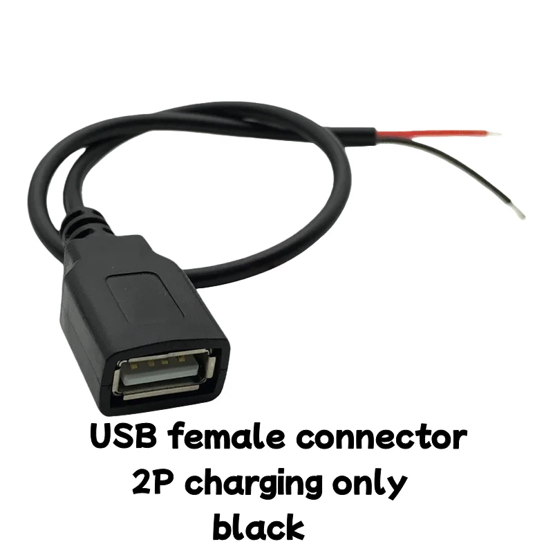 1pcs USB 2.0 single-head data cable with A male female connectors 4pin fan LED charging cable mouse 2-4pin power charging cable