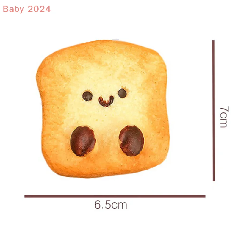 Juguete de cara de tostado sonriente para aliviar el estrés, textura cremosa para niños y adultos