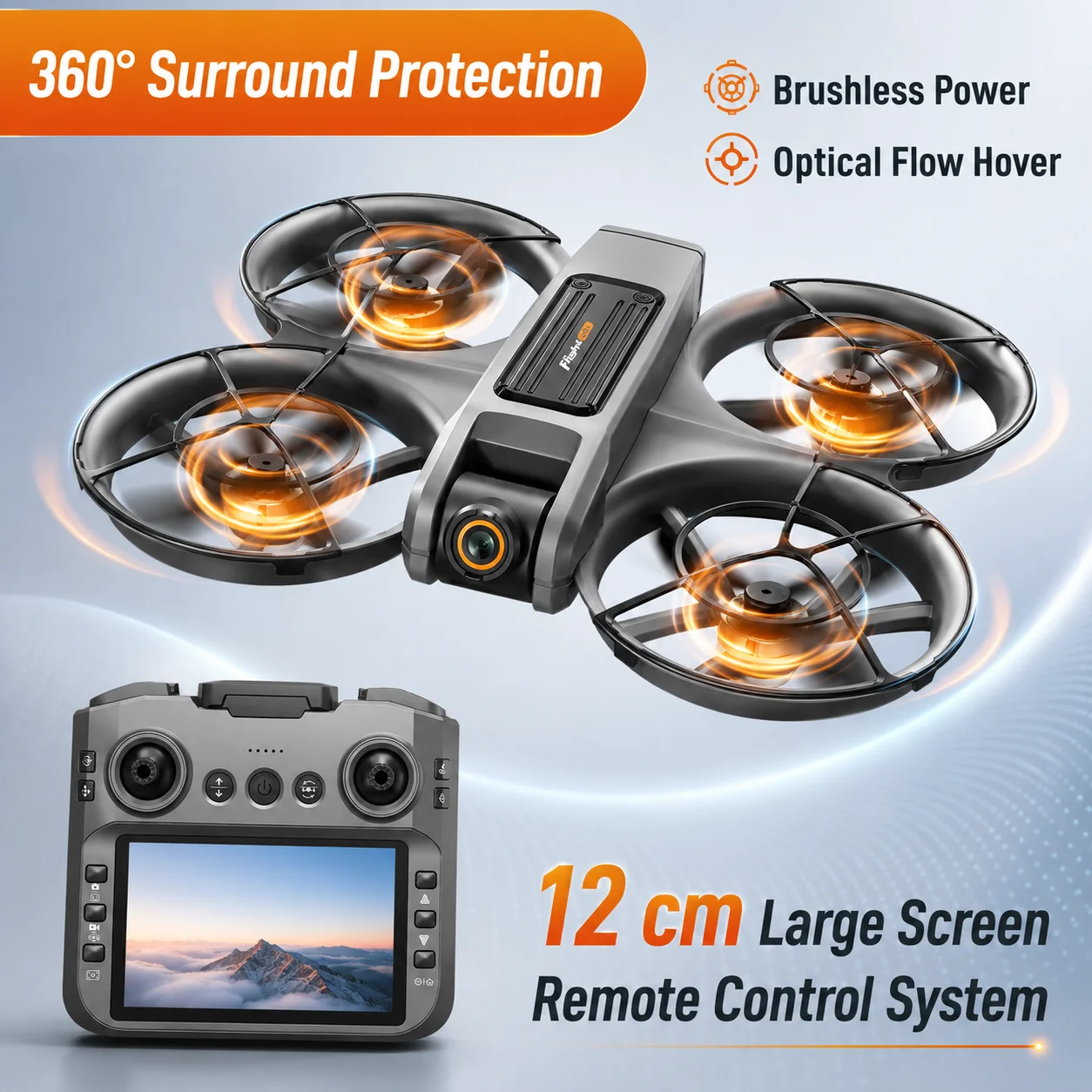 Drone Rc Under 1000 - RC Drone 12.5cm Large Screen Remote