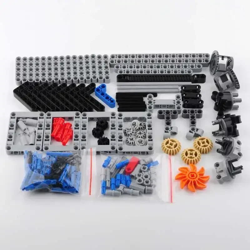 4WD RC Cars Chassis Electric Set Four-Wheel Drive Technical Chassis Bricks IR Remote Control Reciever MOC Parts Kit for legoeds