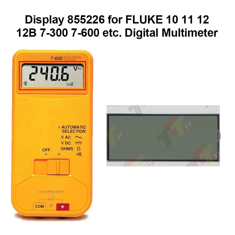 

Дисплей 855226 для FLUKE 10 11 12 12B 7-300 7-600 и т. д. цифровой мультиметр