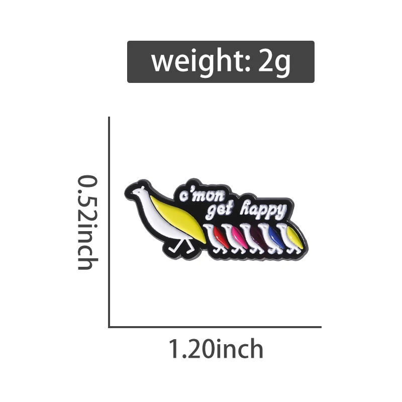 O'mon Get Happy Enamel Pin Vintage 1998 The Partridge Family Art Brooch Lapel Badge Jewelry Decorate Gifts For Friends image 6
