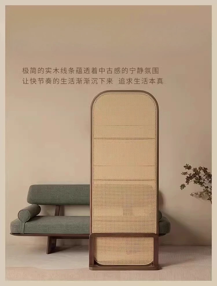 Partición de pantalla de madera maciza retro china, voltada al