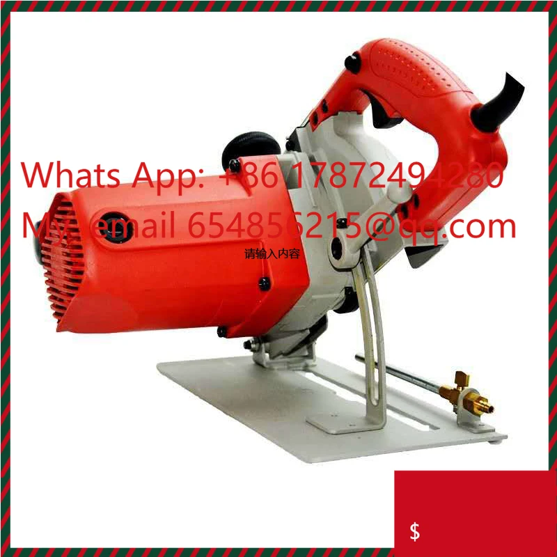 Professional 220V High Power Stone Cutter Machine, 180mm Wall Slotting Cutter for Construction