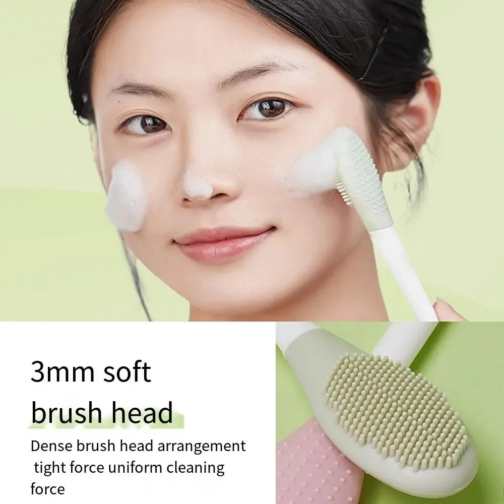 Regalos cepillos de máscara Facial de silicona doble cabeza exfoliante cepillo de limpieza Facial herramientas de cuidado de la piel