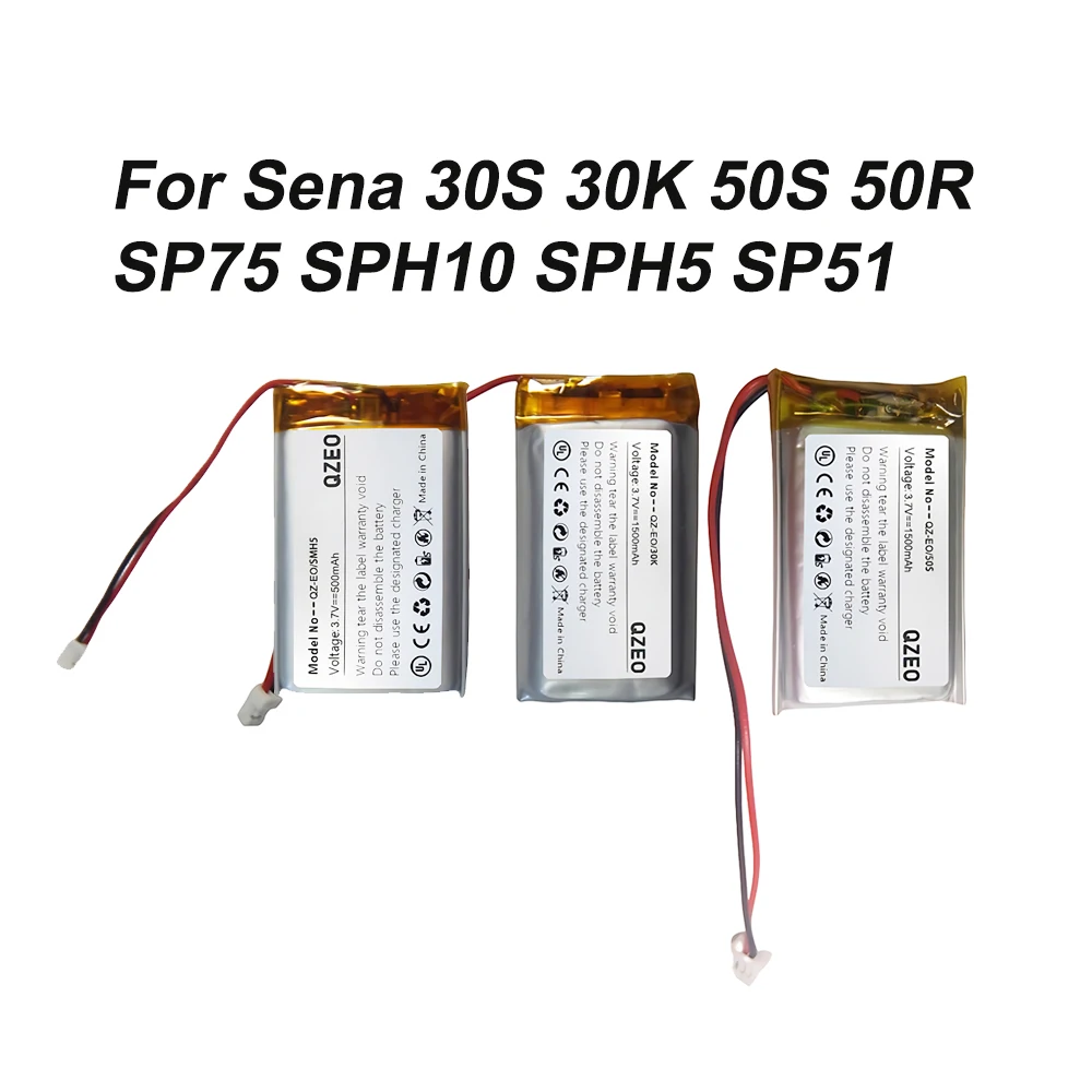 بديل لـ Sena 30S 30K 50S 50R SP75 SPH10 SPH5 SP51 بلوتوث خوذة سماعة البطارية #1
