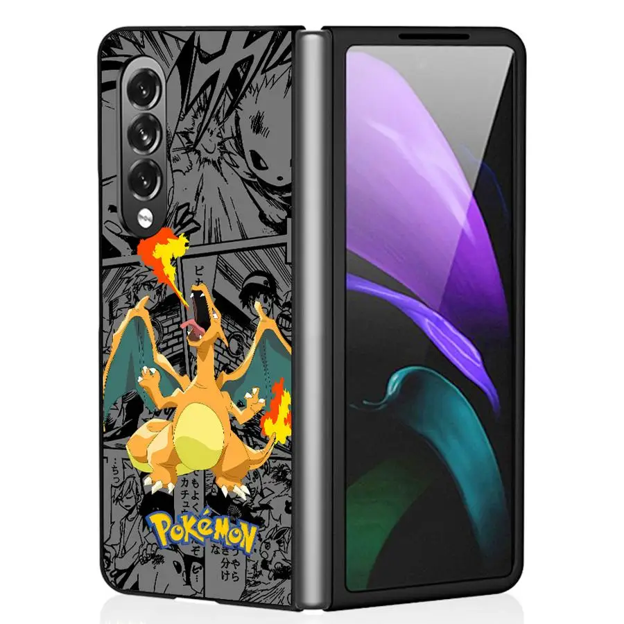 Pokemons Pikachu Gengar Phone Cover for Samsung Galaxy ZFold6 Z Fold 4 5G ZFold5 Z Fold4 Fold3 Funda Shockproof Hard PC